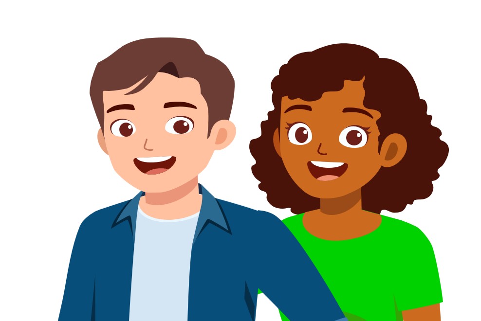 Illustration for the interactive language modules for adults